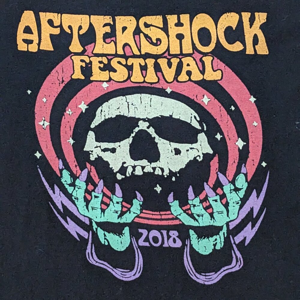 Aftershock Festival 2018 Concert Graphic Tee Shirt Size L Preowned - Picture 3 of 4